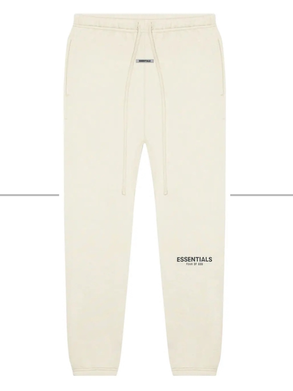 Essentials Men's Cream Sweatpants / Joggers with Logo